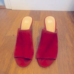 SOLD-Red BP Mules